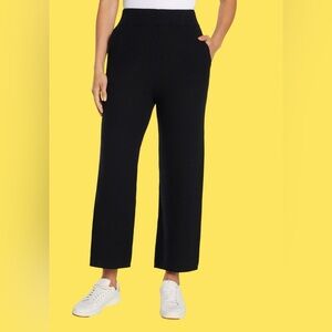 Three Dots Women's Pull-On Straight-Leg Ribbed black
Knit Pants/size M